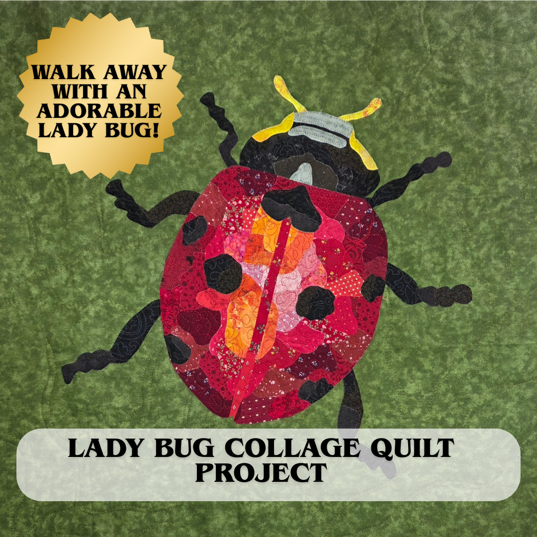 Lady Bug Collage Quilt Project