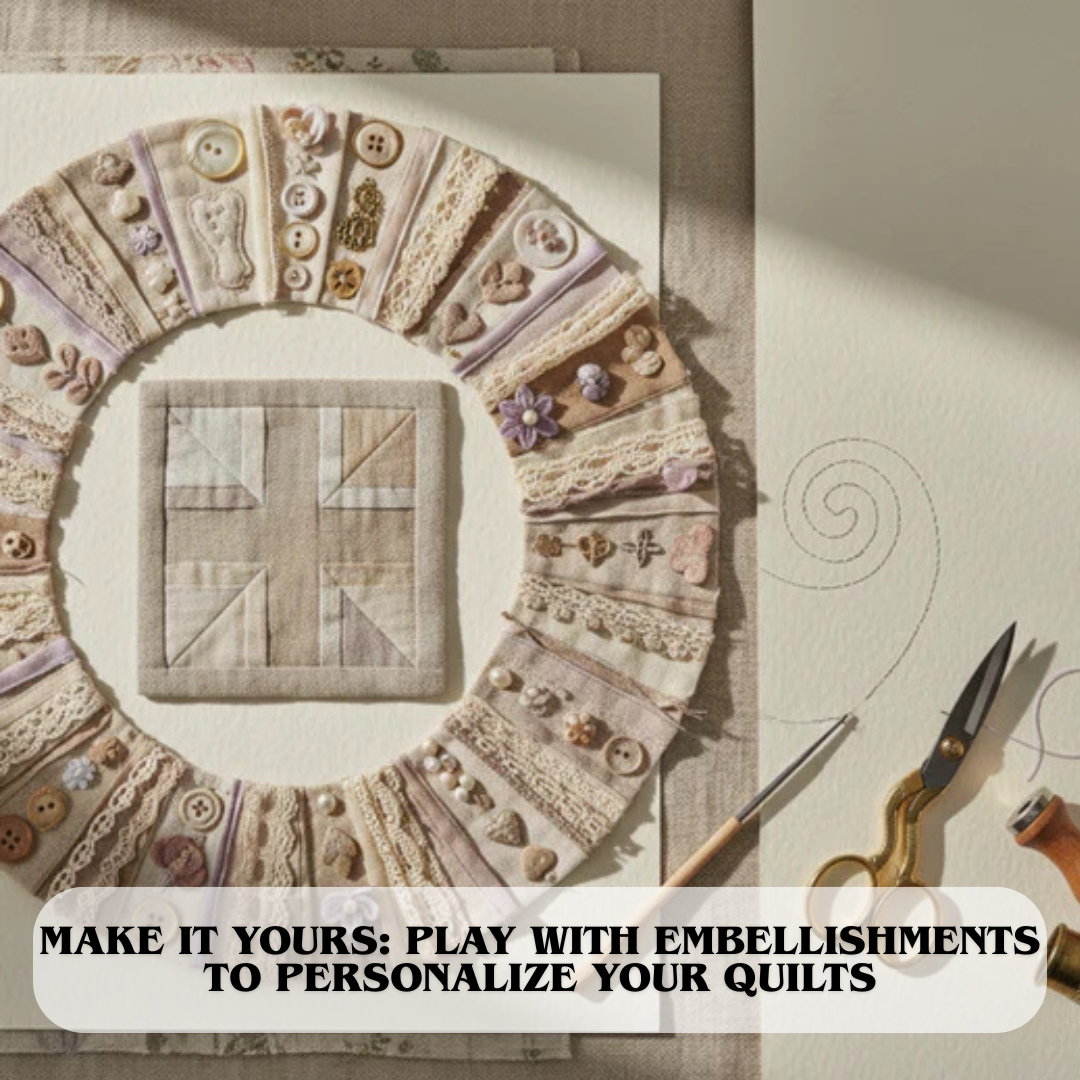 Make it Yours: Play with Embellishments to Personalize Your Quilts