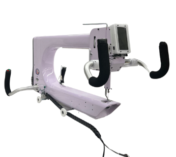 purple Nolting Elara longarm quilting machine