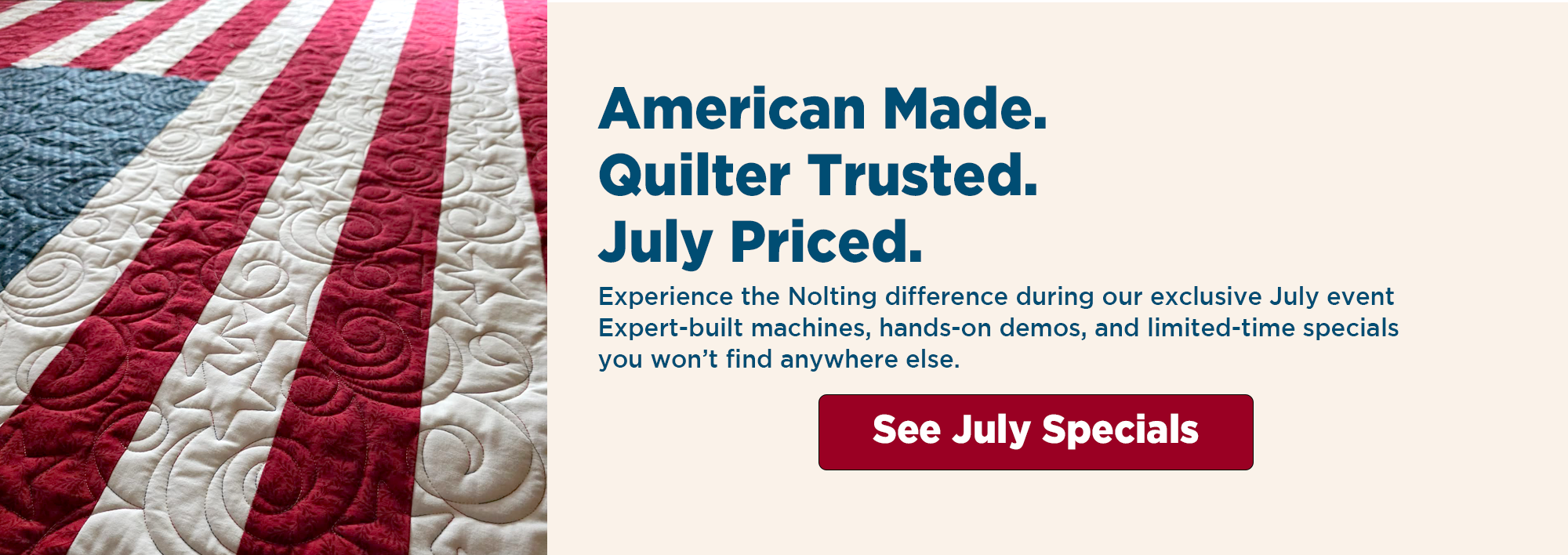 Quilt with American flag design